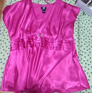 Studio 1940 purple satin top